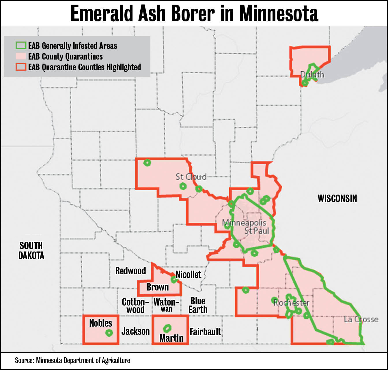Web ash borer map
